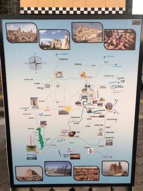 mapas da capadócia