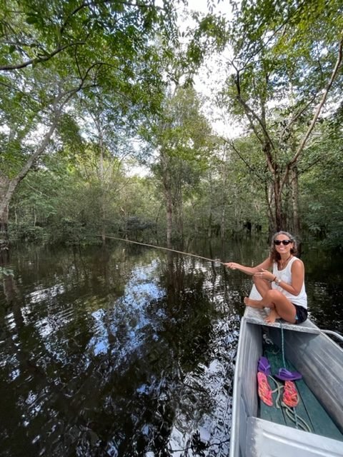 pesca de piranha em hotel de selva no Amazonas