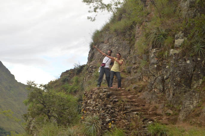 trilha para Machu Picchu