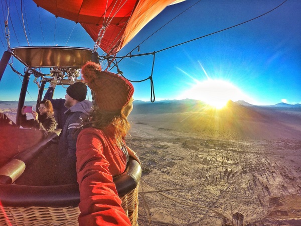 balão no Deserto do Atacama