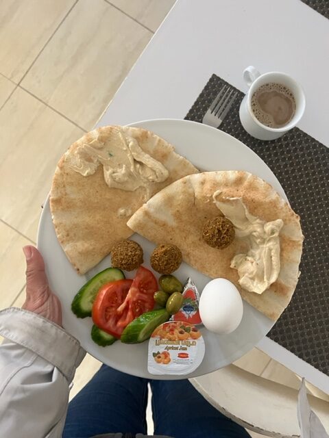 café da manhã em hotel em Petra
