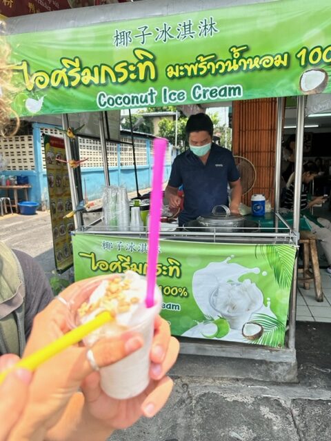 Sorvete de coco em Chiang Mai