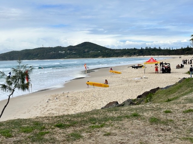 Praia em Byron Bay