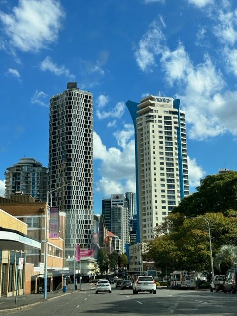 Prédios na cidade australiana, Brisbane