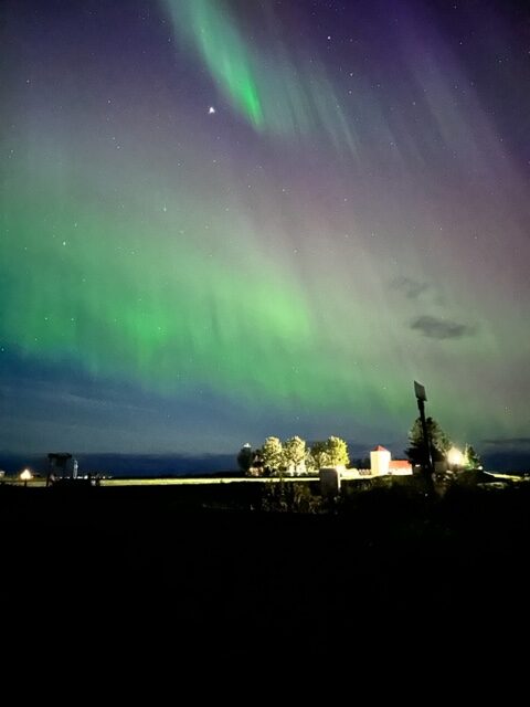 Aurora boreal na Islândia