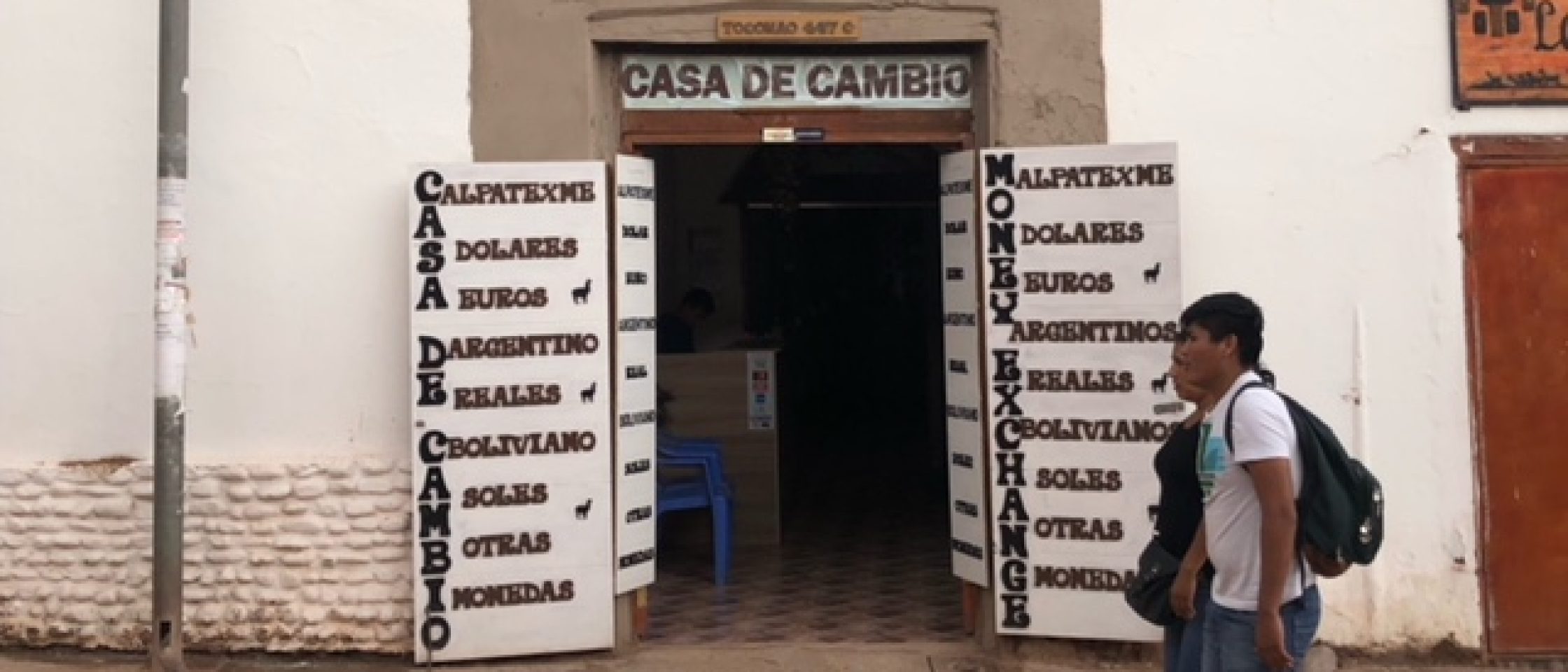 câmbio em san pedro de atacama